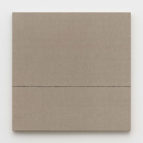 Analia Saban, Composition with Woven Horizon Line (Black) #1, 2019 , Praz-Delavallade