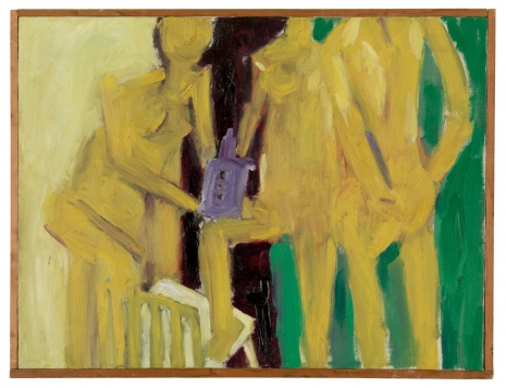 Allan Kaprow, Three Yellow Nudes with Purple Bottle, 1955 , Hauser & Wirth