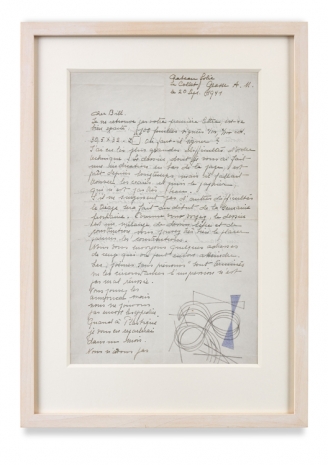 Sophie Taeuber-Arp , Letter written by Sophie Taeuber-Arp to Max Bill, 20 September 1941, Hauser & Wirth