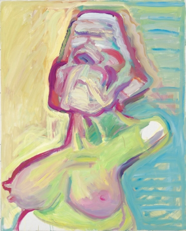 Maria Lassnig , Traum vom Idealbusen / Busenwunsch / Busenillusion (Dream of the Ideal Bosom / Bosom Wish / Bosom Illusion), 1996-1997 , Hauser & Wirth