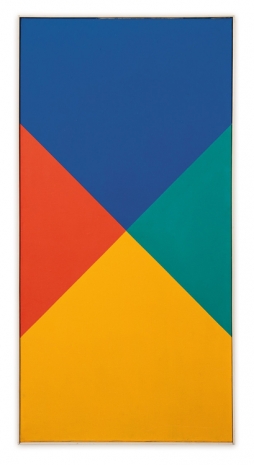Max Bill , rot und grün aus blau und gelb (Red and green from blue and yellow), 1970 , Hauser & Wirth
