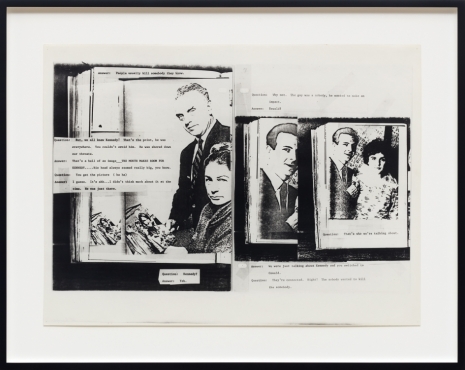Lutz Bacher, The Lee Harvey Oswald Interview (Positive), 1976-78, Galerie Buchholz