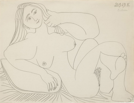 Pablo Picasso , Nu couché, 1969, Tim Van Laere Gallery