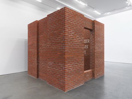 Per Kirkeby and Lawrence Weiner , Untitled (TORN ASUNDER WITH A SPARK FROM ABOVE, 2014 , Lisson Gallery