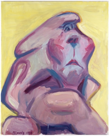 Maria Lassnig , Selbstportrait als Einäugige (Self Portrait as One Eyed), 1997 , Hauser & Wirth