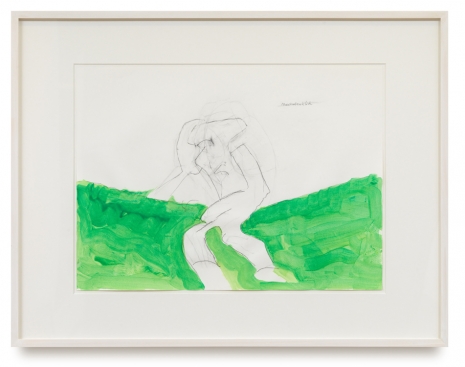 Maria Lassnig , Nachdenklich / Thoughtful, ca. 2000-2007 , Capitain Petzel