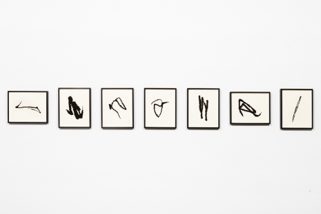 Allan McCollum, Collection of Seven Writer's Daughter Drawings, 2021, Petzel Gallery