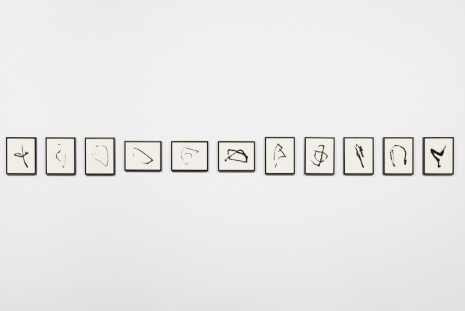 Allan McCollum, Collection of Eleven Writer's Daughter Drawings, 2021, Petzel Gallery