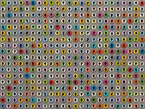 Allan McCollum, Collection of Four Hundred and Thirty-two Shapes Buttons, 2005/2015-2016, Petzel Gallery