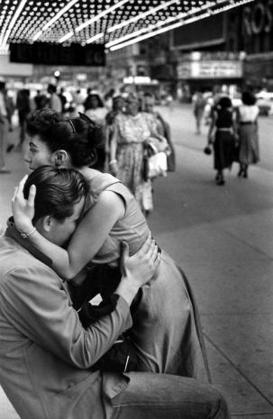 Ruth Orkin, Street Embrace, New York City, 1948-50 , Howard Greenberg Gallery