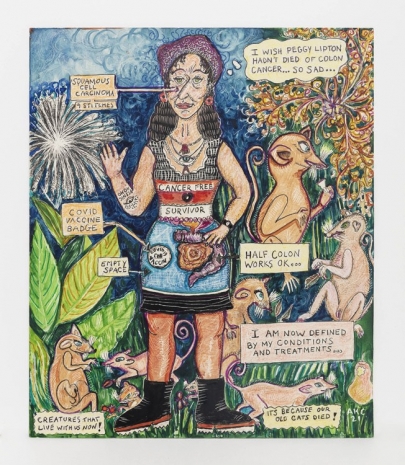 Aline Kominsky-Crumb, Self Portrait (Cancer-free Survivor), 2021, David Zwirner