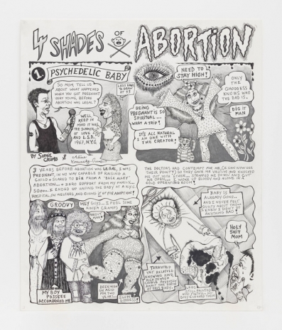 Aline Kominsky-Crumb and Sophie Crumb, 4 Shades of Abortion, 2021 , David Zwirner