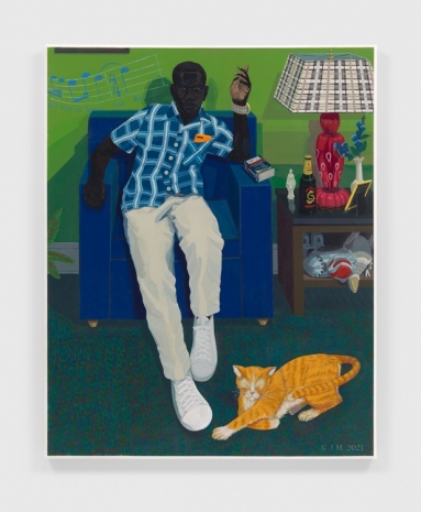 Kerry James Marshall, A lithe young man..., 2021, David Zwirner