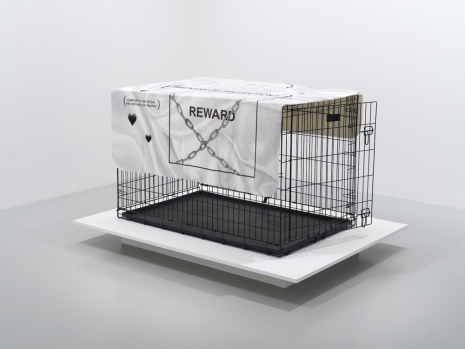 SHAWNÉ MICHELAIN HOLLOWAY , Request-->Lure-->Response-->Reward(?) or A Covering For The Cage, 2017 , Rhona Hoffman Gallery