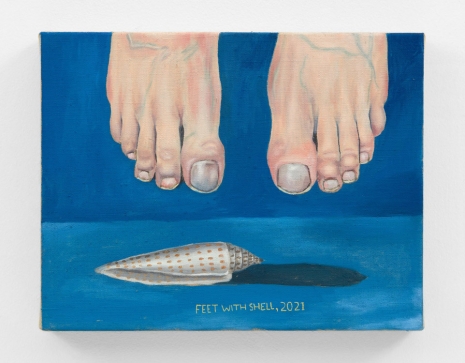 Michael Hilsman, Feet With Shell, 2022, Almine Rech