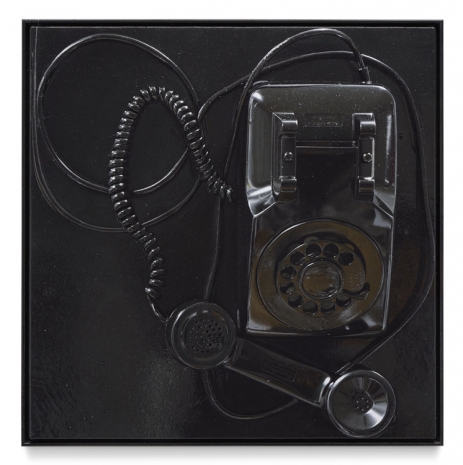 Paul Sietsema, Black Phone Painting, 2022 , Marian Goodman Gallery
