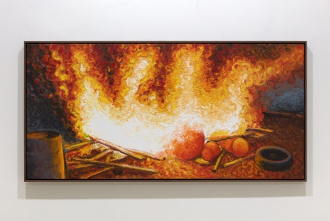 Koen Theys, Burning Street Composition, 2021 , KETELEER GALLERY