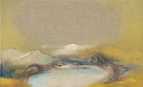 Leiko Ikemura, Yellowscape, 2020, Tim Van Laere Gallery
