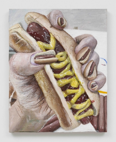 Gina Beavers , Hot Dog Nails, 2021 , rodolphe janssen