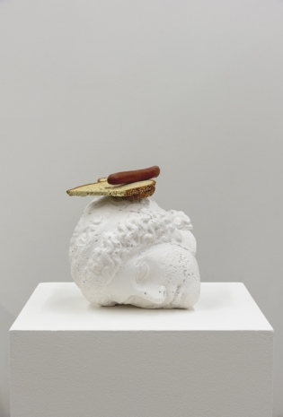 Tony Matelli , Head (Hotdog and Bread), 2020 , rodolphe janssen
