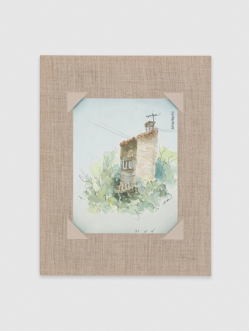Mika Horibuchi, Watercolor of a House on a Hill, 2021 , Bortolami Gallery