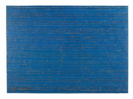 Adel Abdessemed , Cocorico Painting, Blue Painting, 2017-2020 , Wilde