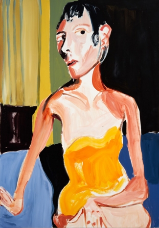 Jenni Hiltunen, Woman on Blue Bed, 2021 , Galerie Forsblom