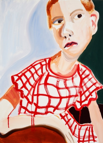 Jenni Hiltunen, Red Plaid Dress I, 2021 , Galerie Forsblom