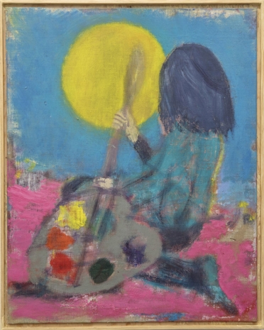Michael Berryhill  , Eleanor Painting the Moon, , Galería Marta Cervera