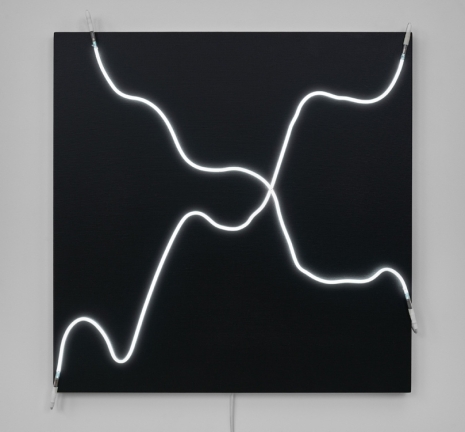 François Morellet, Mal barré après réflexion n°5 (Badly crossed out on reflection n°5), 2011 , Hauser & Wirth