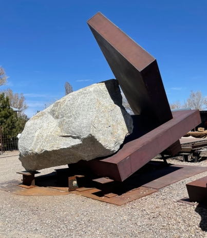 Michael Heizer, Rock/Steel #4, 2021, Gagosian