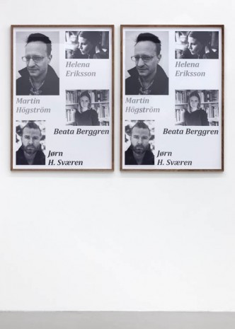 Karl Larsson, Four Scandinavian Poets, 2013, Galerie Nordenhake