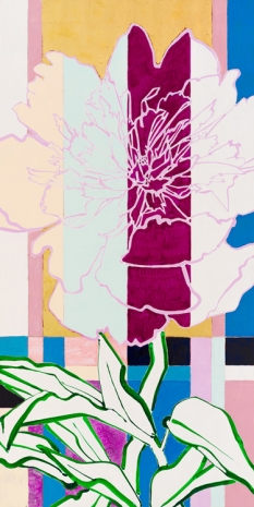 Robert Kushner , One Pink Peony, 2020 , Galerie Nathalie Obadia