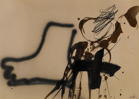 Antoni Tàpies, Silhouette de pied (Silueta de peu), 1984, Galerie Lelong & Co.