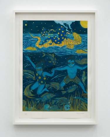 Marcel Dzama, Under the blue water, under the blue sky, 2022, Sies + Höke Galerie