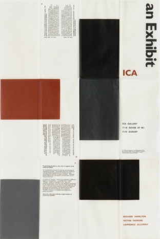 Richard Hamilton / Victor Pasmore, an Exhibit, 1957 , Galerie Buchholz