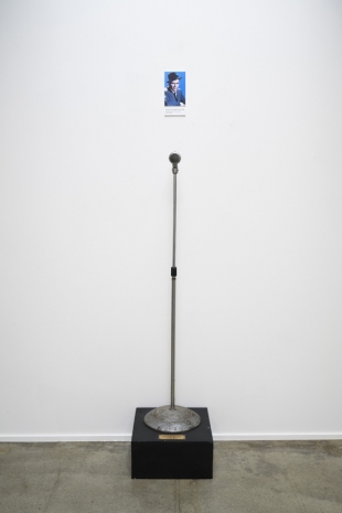Guillaume Bijl , Souvenirs of the 20th Century (microphone of Frank Sinatra), 2001, KETELEER GALLERY