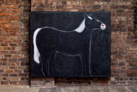Andrew Sim, A black horse, 2022 , The Modern Institute
