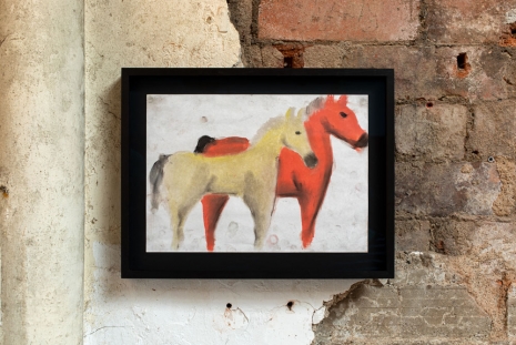 Andrew Sim, Two horses, one pale and one red, 2022 , The Modern Institute