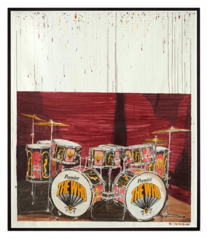 Dave Muller, Empty Drum Kit #3 (K.M.), 2013, The Approach