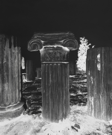 Vera Lutter, Detail of Columns, Acropolis: August 26, 2021, 2021, Gagosian