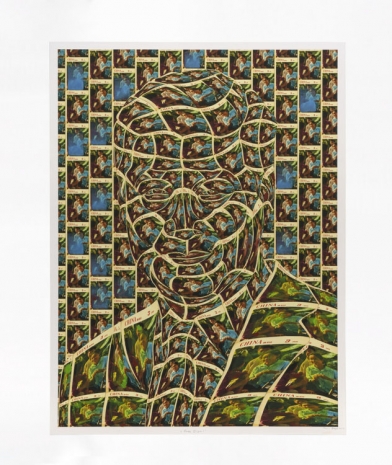 Thomas Bayrle, Green giant, 2021 , Gladstone Gallery
