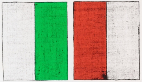 Matt Mullican , Untitled (Colored Borders,Vertical Line IV and Colored Borders,Vertical Line I), 2013 , Mai 36 Galerie