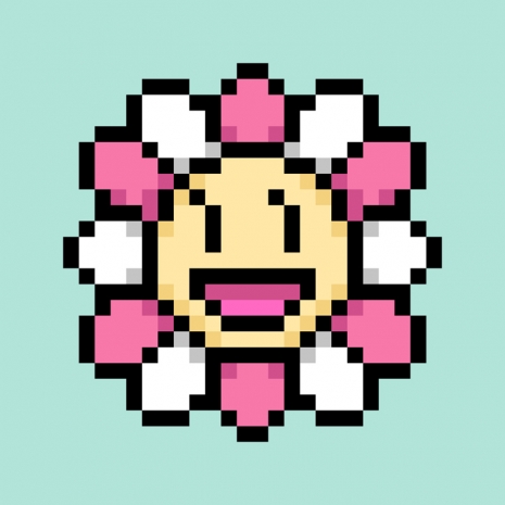 Takashi Murakami, Murakami.Flower #0085 Smiling Girl, 2022, Gagosian