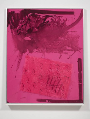 Dashiell Manley, Untitled (Magenta, Partial Crescent), (front), 2012, Harris Lieberman (closed)