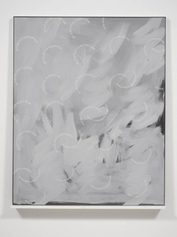 Dashiell Manley, Untitled (Magenta, Partial Crescent), (back), 2012, Harris Lieberman (closed)