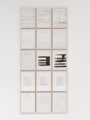 Hermann Nitsch, Partitur des Streichquartetts für Albertina, 2018 , Galerie Elisabeth & Klaus Thoman
