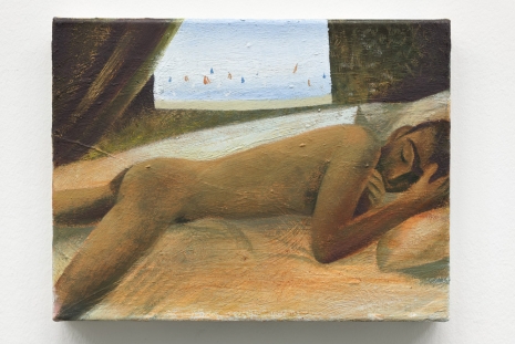 Louis Fratino, Sleeping Alessandro, Bay of Naples, 2022 , Galerie Neu