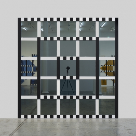 Daniel Buren, Colored Mirrors, situated work, low relief #5, 2022 , Bortolami Gallery