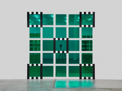 Daniel Buren, Colored Mirrors, situated work, low relief #7, 2022 , Bortolami Gallery